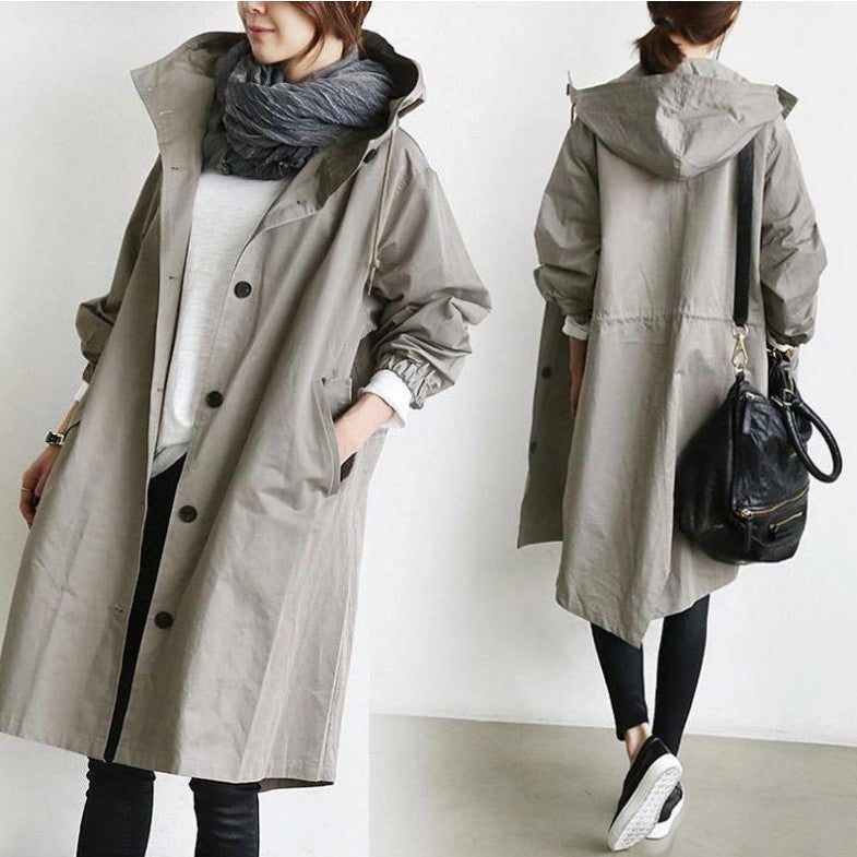GR | Trench coat with hood