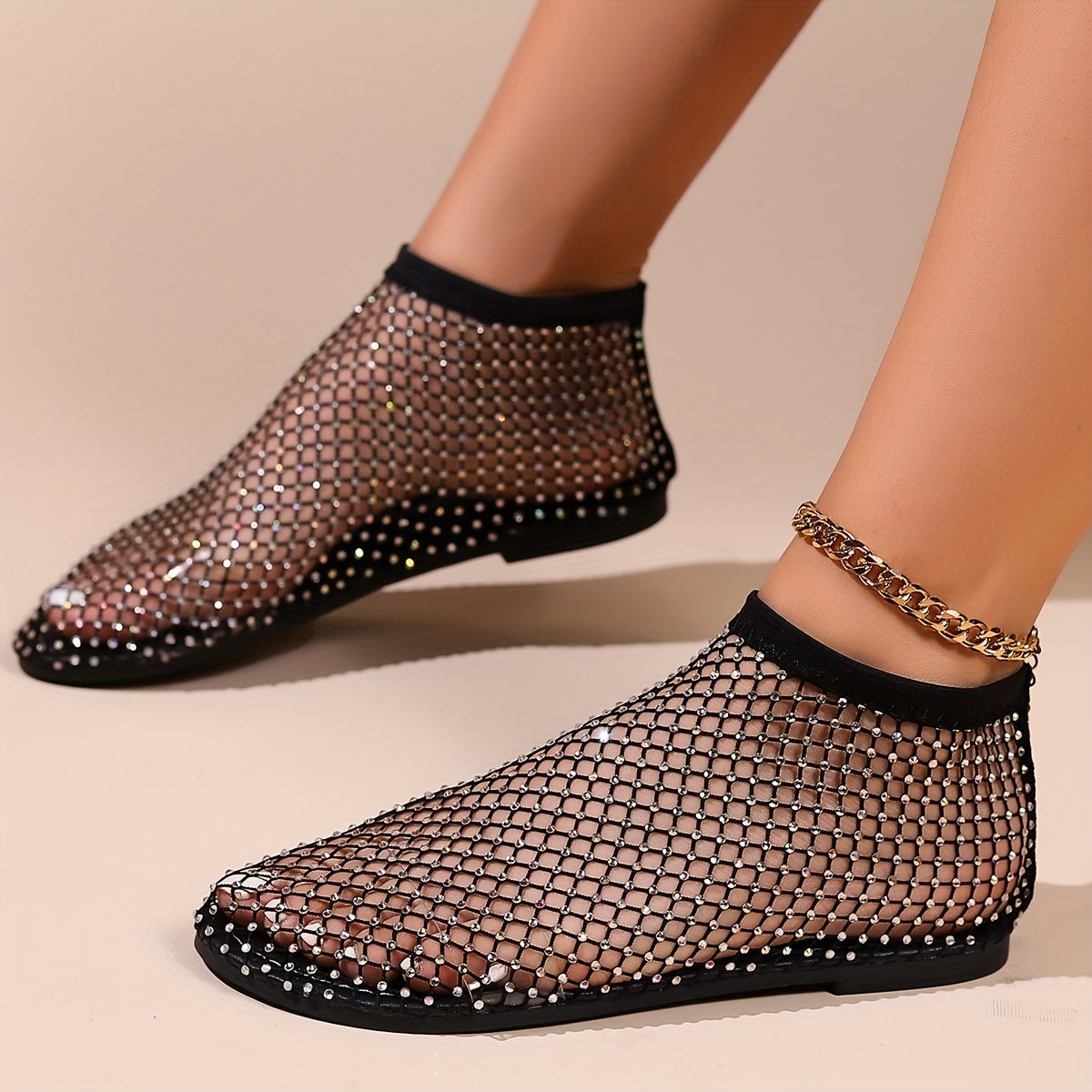GR | Construction Strasa, Flat Shoes, Transparent Sandals for the Beach