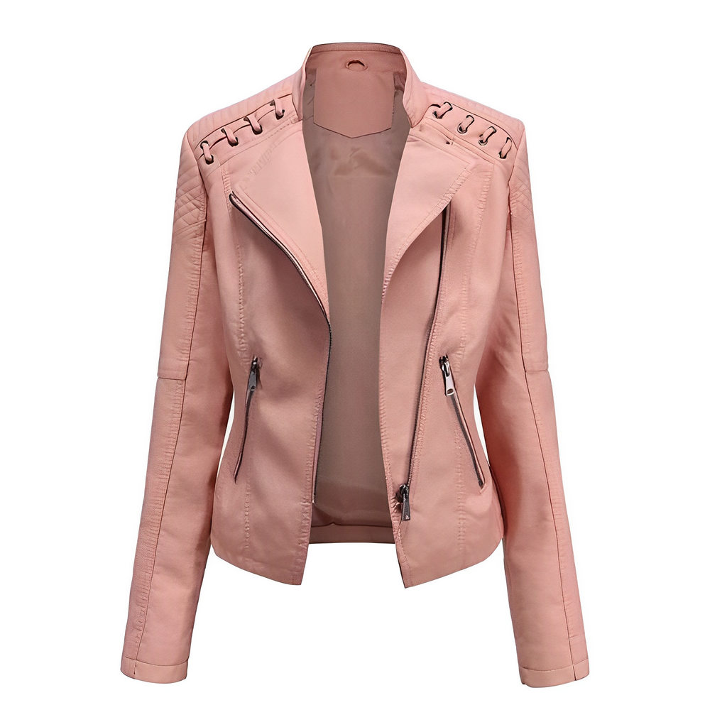 GR Allrounder: The ElegantAura leather jacket