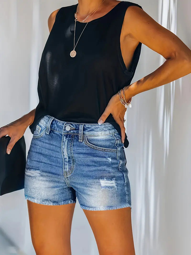 GR | Spring/Summer Ribbed Denim Shorts