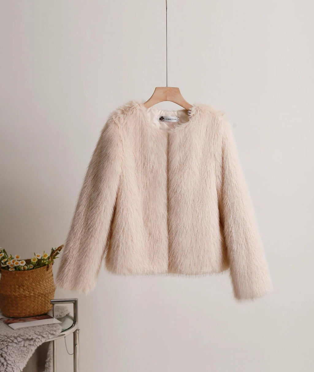 GR | Solid Color Short Coat for Women