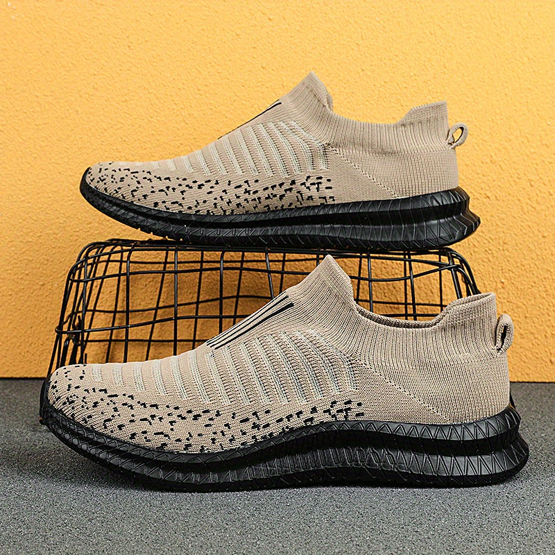 GR | Breathable slip-on sneakers with knit upper