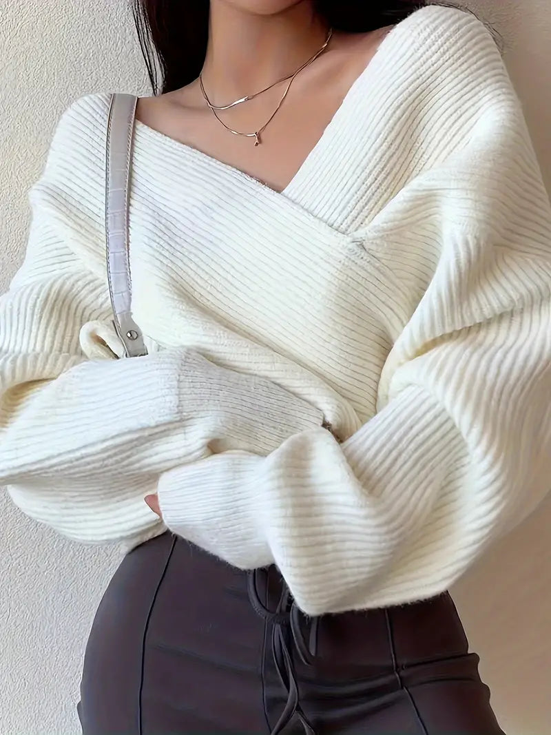 GR - Gekreuzter Strick-Cardigan