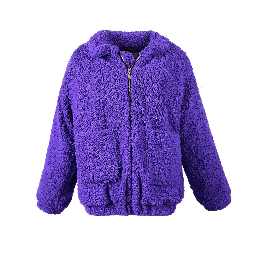 GR | Women's Fleece Sweatshirt with Wide Collar