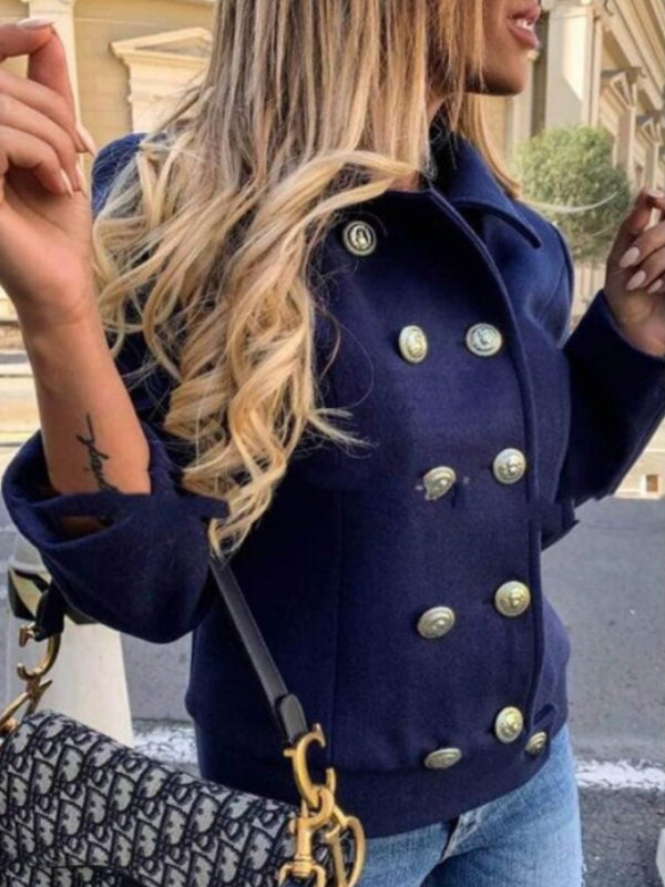 GR - Short designer jacket with gold buttons