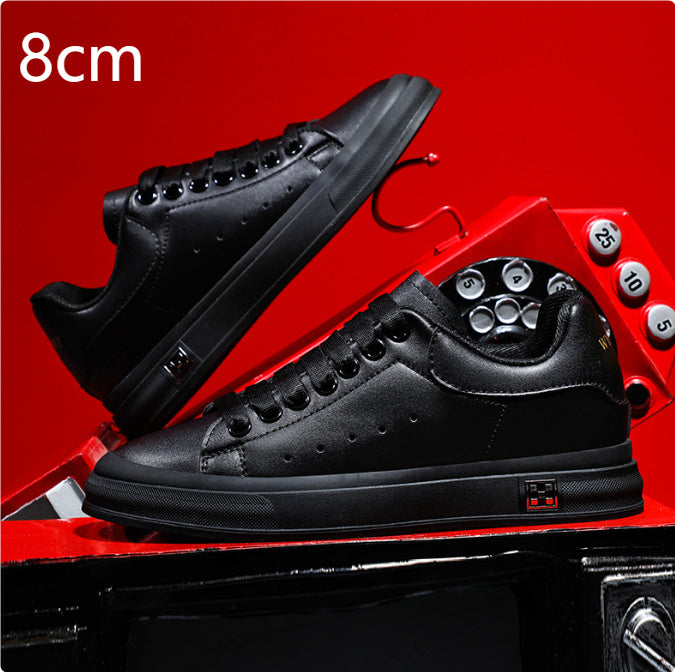 GR | Sneakers with a Heel: Comfortable Casual Shoes with a 6 cm Hidden Heel, Made of Faux Leather, For Everyday & Business