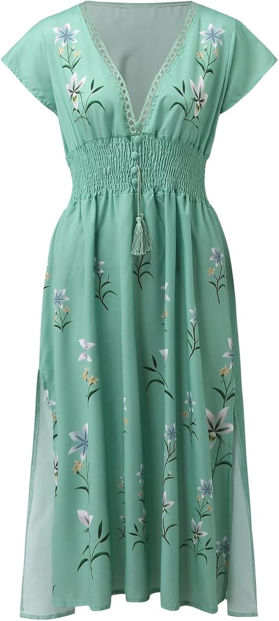 GR | Boho Dress with Embroidery for a Dreamy Summer Look