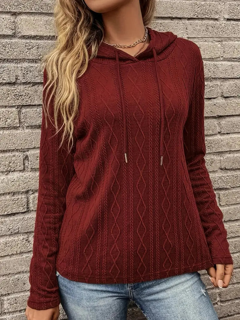 Hoodie with drawstring