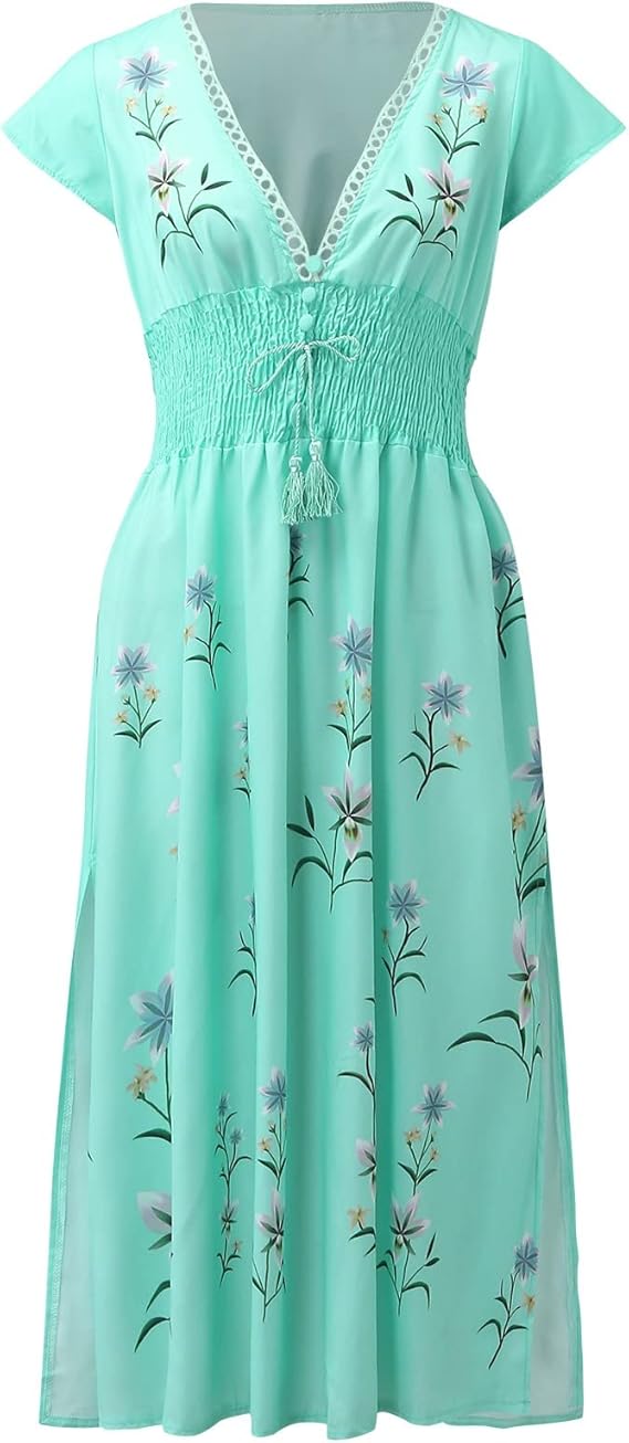 GR | Boho Dress with Embroidery for a Dreamy Summer Look