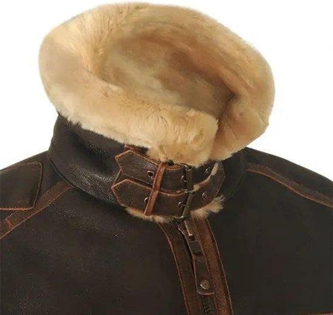 GR | Leather jacket with high collar