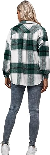 Checked shirt with button placket