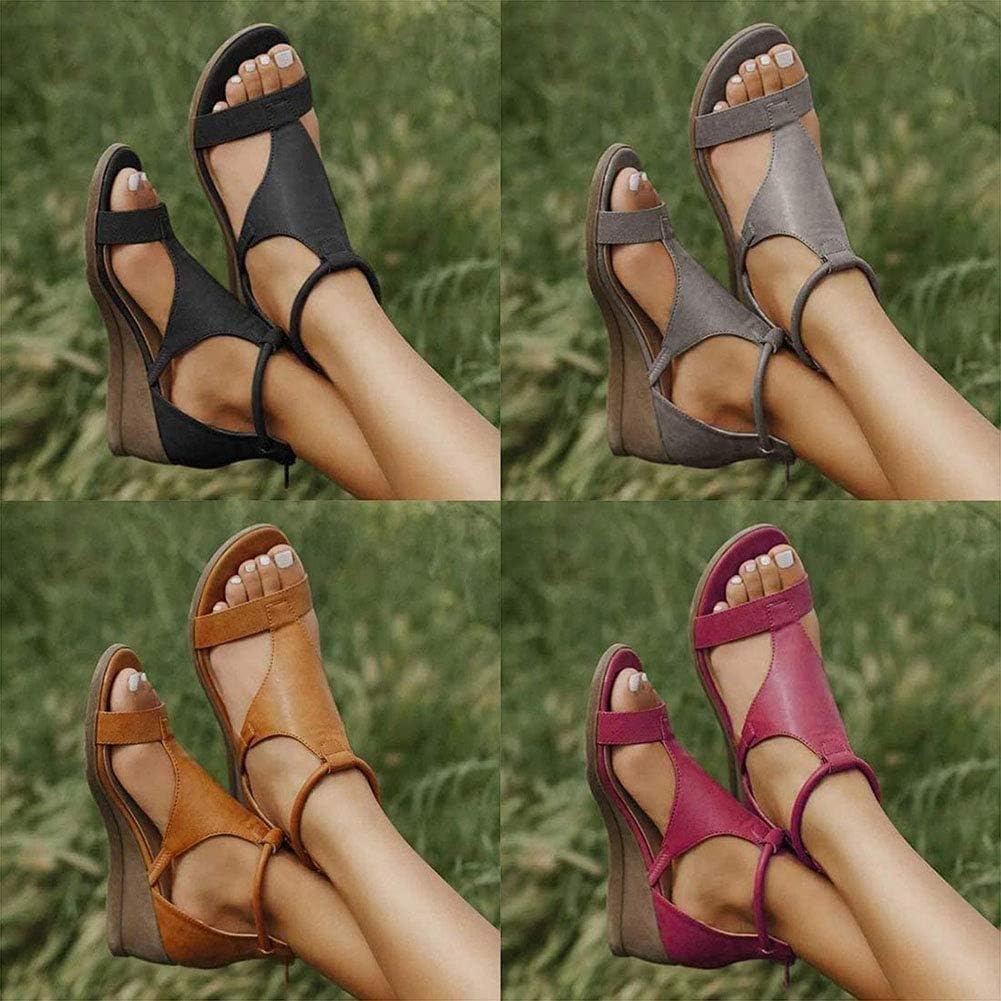 GR | Women's sandal with raised heel and ankle strap