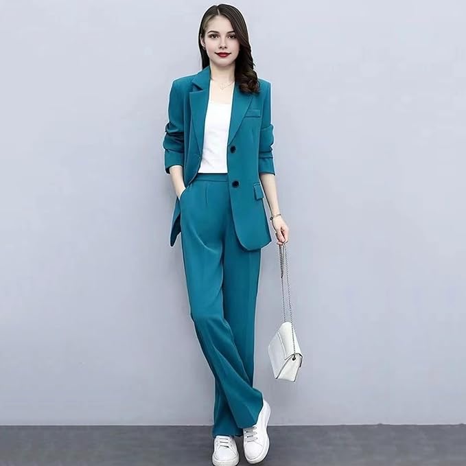 GR | Elegant trouser suit with tailored blazer