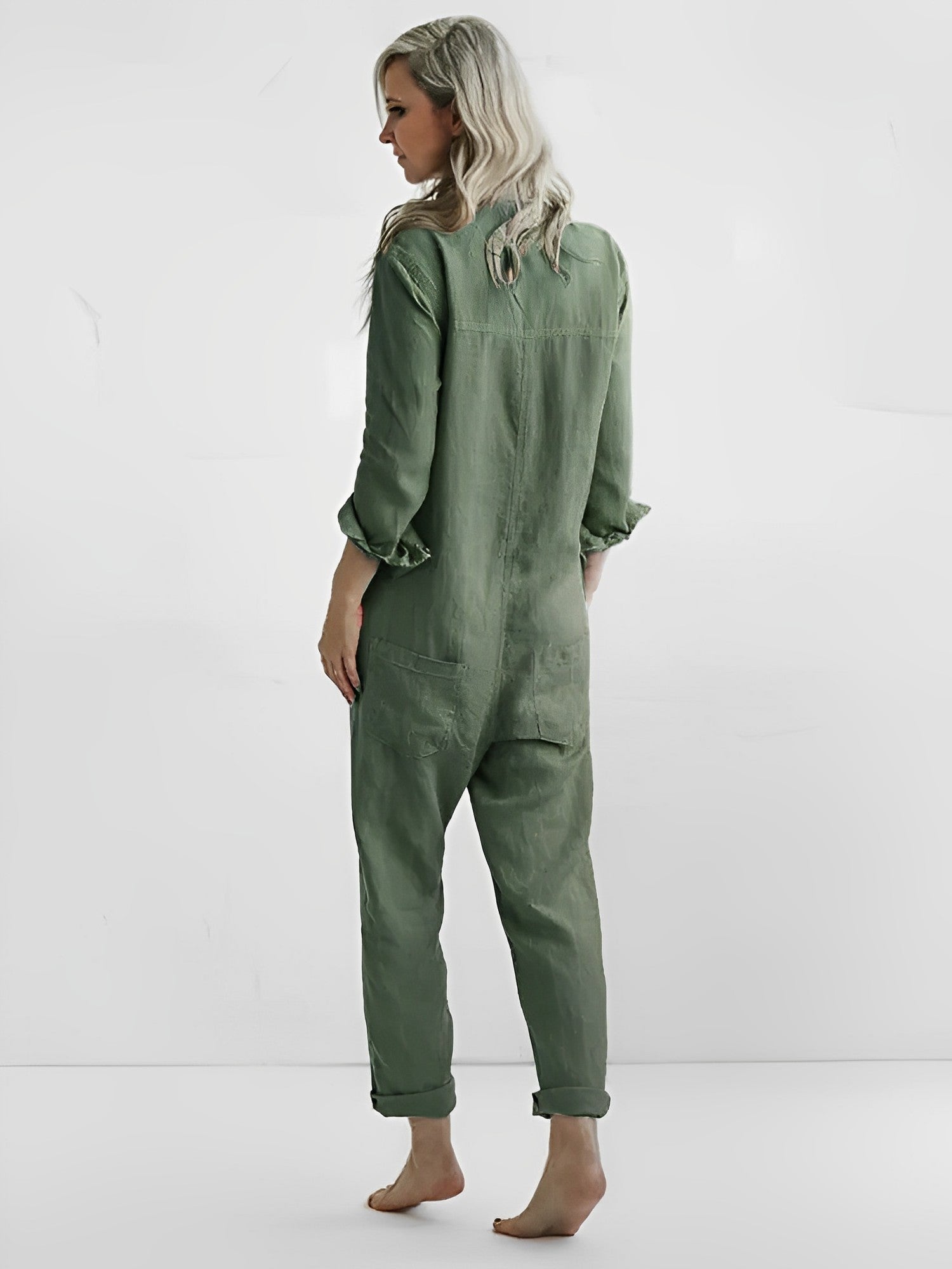 Emerald green elegance jumpsuit