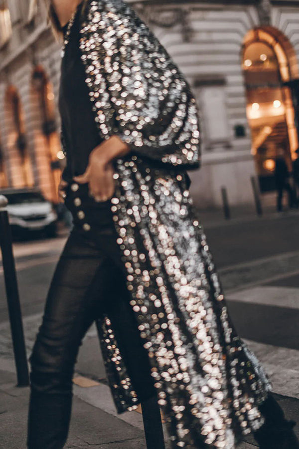 GR | Disco Glamour Sequin Bell Sleeve Kimono