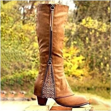 GR - Vintage high heel boots with chunky heels