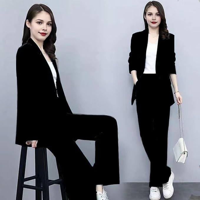 GR | Elegant trouser suit with tailored blazer