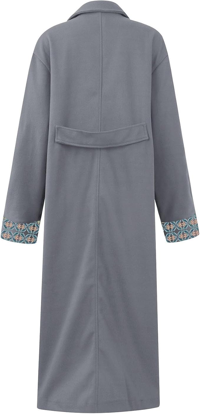 Winter coat with floral pattern