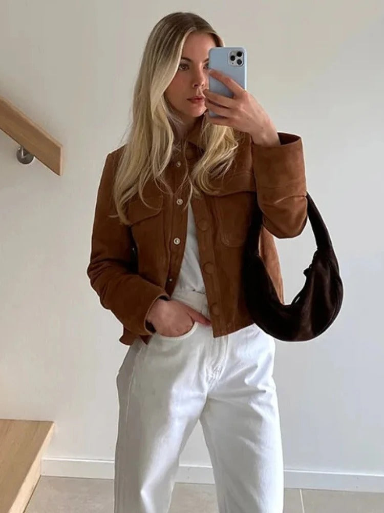 GR | Elegant suede jacket
