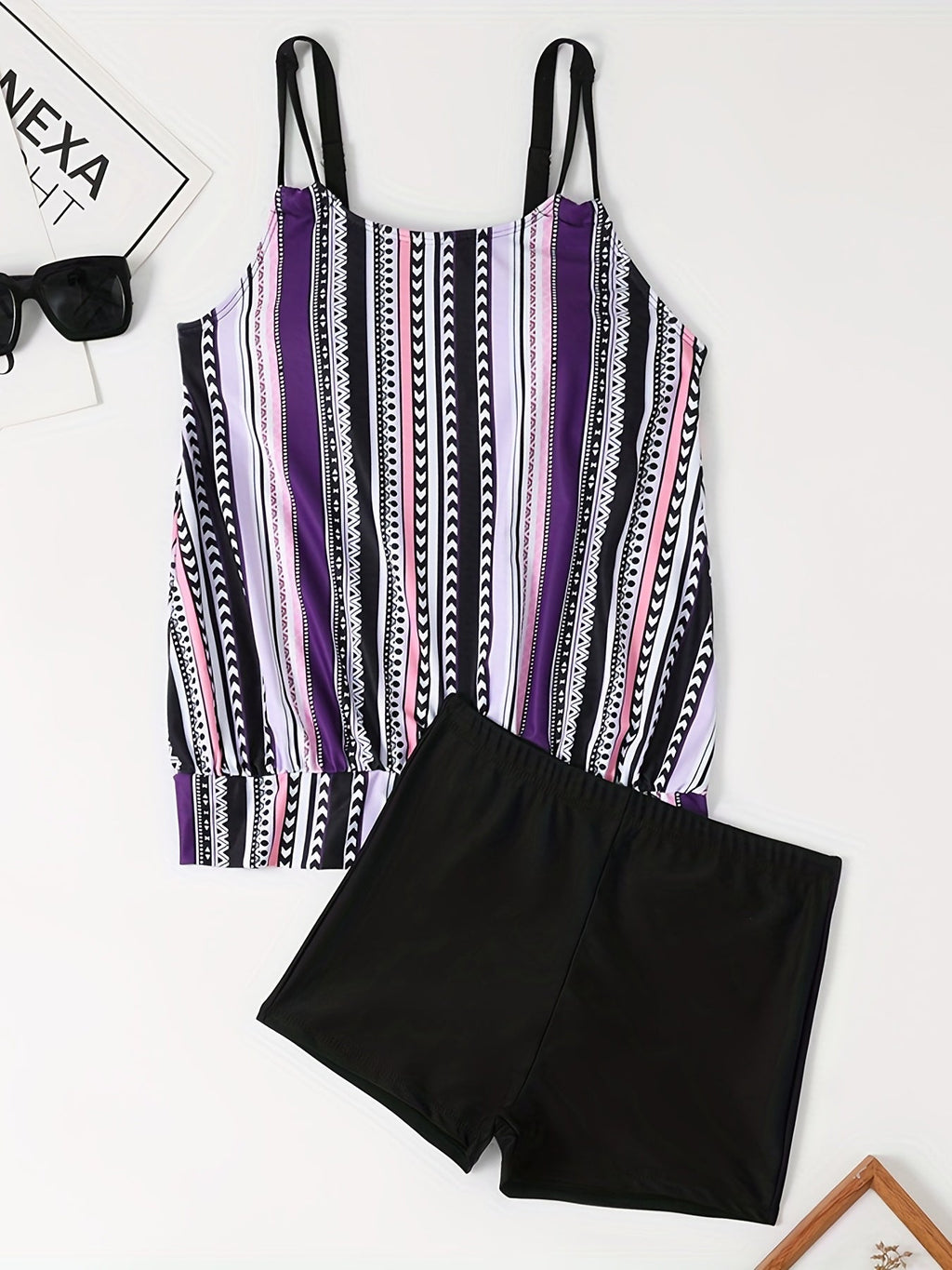 GR | Tankini set with stripes and dots