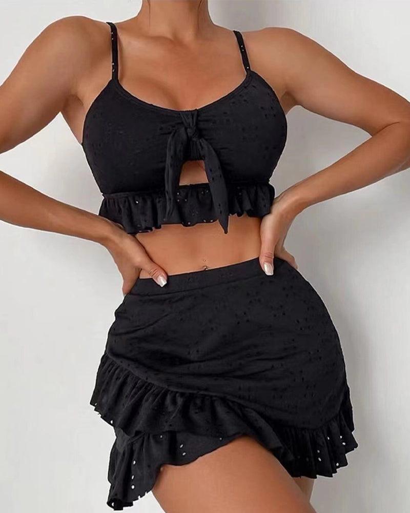 GR Bikini Set with Skirt