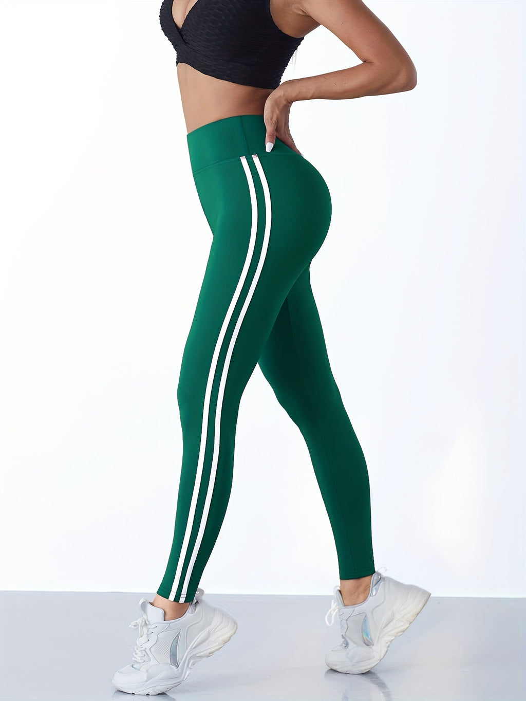 GR  | Feuchtigkeitsableitende Yogaleggings Mit Hohem Bund
