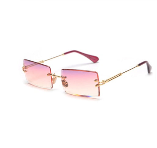 GR | Fashionable rectangular sunglasses in retro style