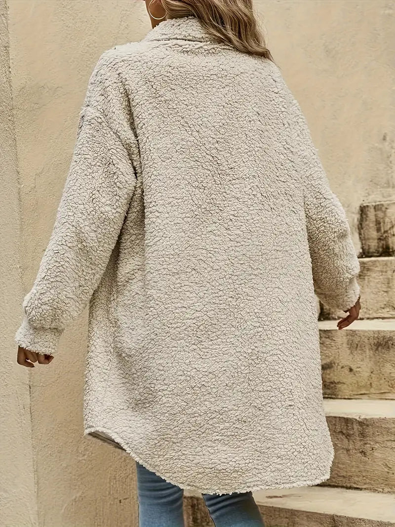 GR | Casual Long Plush Cardigan