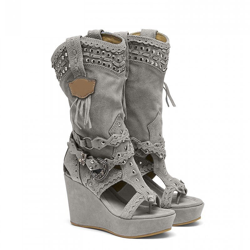 GR | High Heels Perforated Women's Cool Boots