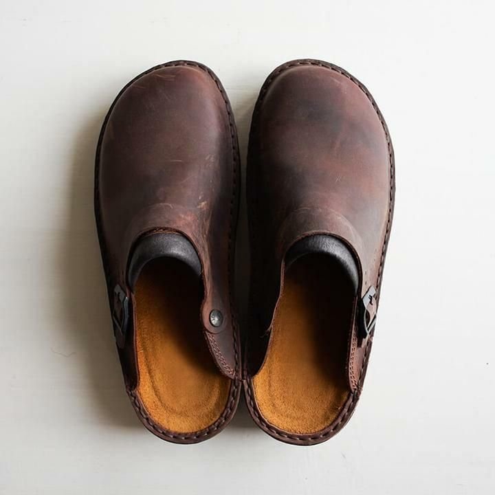 GR | Orthopedic Leather Slippers for Women