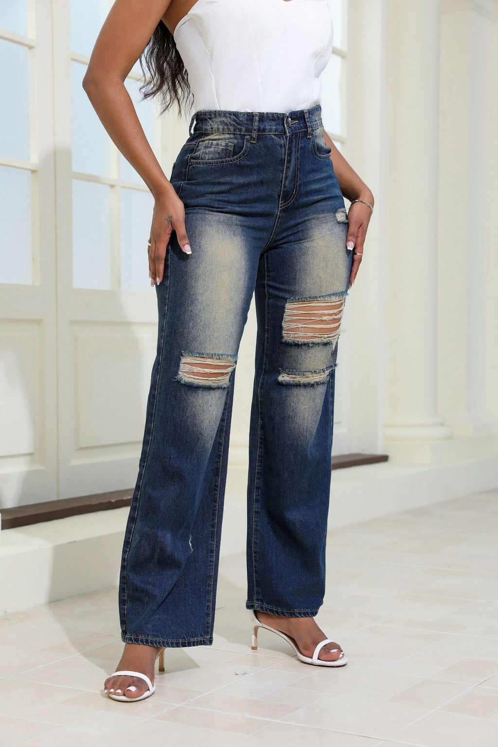 GR | Wide-leg high-waisted jeans