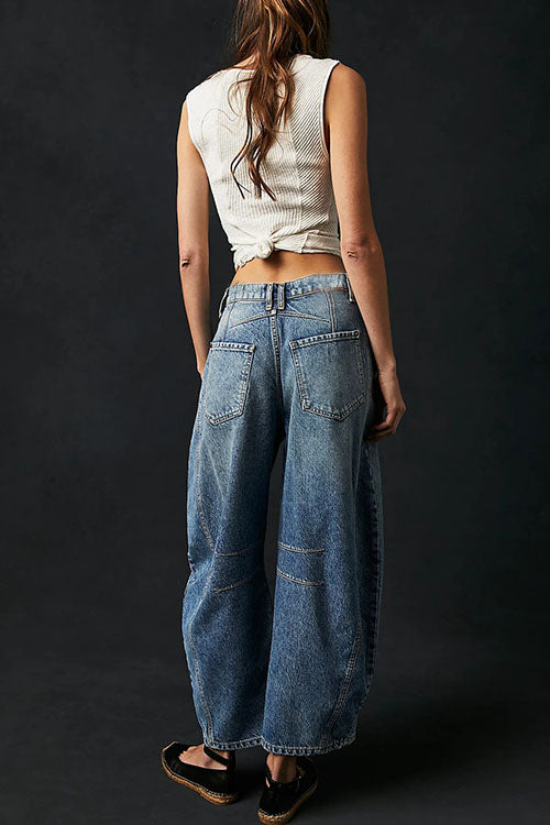 GR | Rosiedress Mid Rise Barrel Leg Jeans