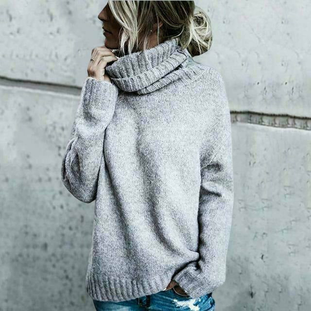 GR | Rollkragen Strickpullover
