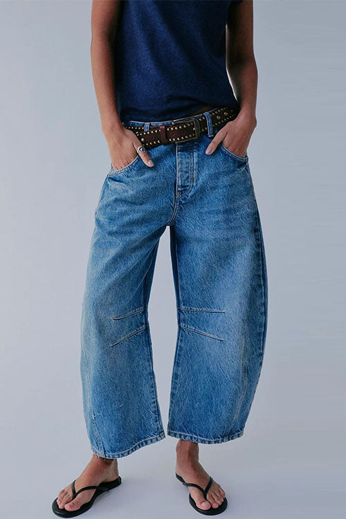 GR | Rosiedress Mid Rise Barrel Leg Jeans