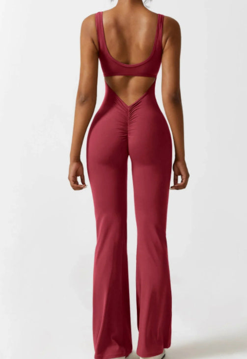 GR | Yoga bodysuit - casual, seamless with open details, women's clothing