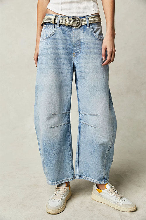GR | Rosiedress Mid Rise Barrel Leg Jeans
