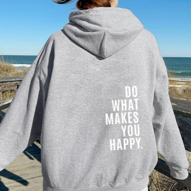 GR | Women's Hoodie - Motivational Print Casual Pullover