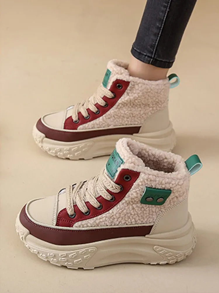 GR | Women's Snow Boots with Thick, Warm Sole 