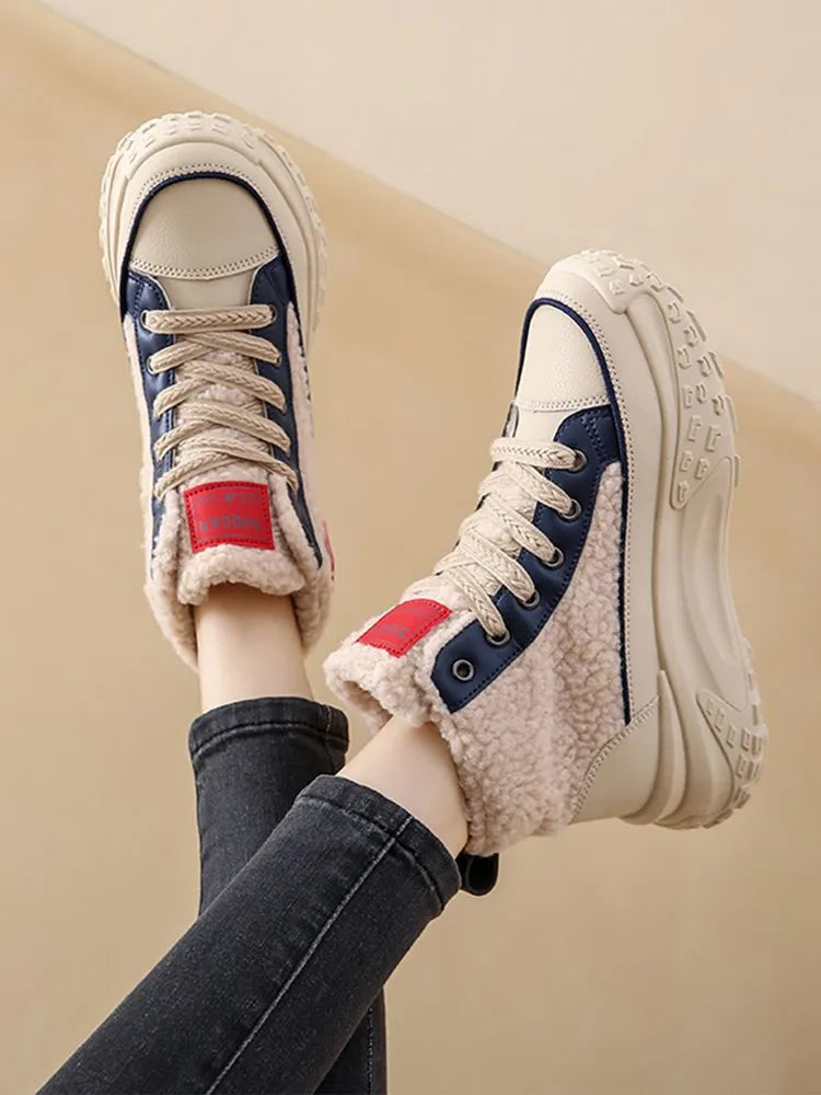GR | Women's Snow Boots with Thick, Warm Sole 