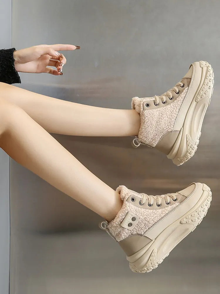 GR | Women's Snow Boots with Thick, Warm Sole 