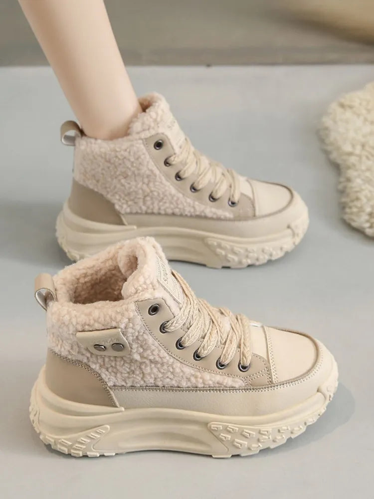 GR | Women's Snow Boots with Thick, Warm Sole 