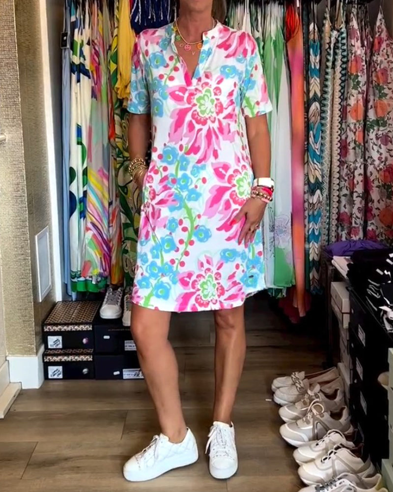 GR | Women's Floral Pattern Dress 