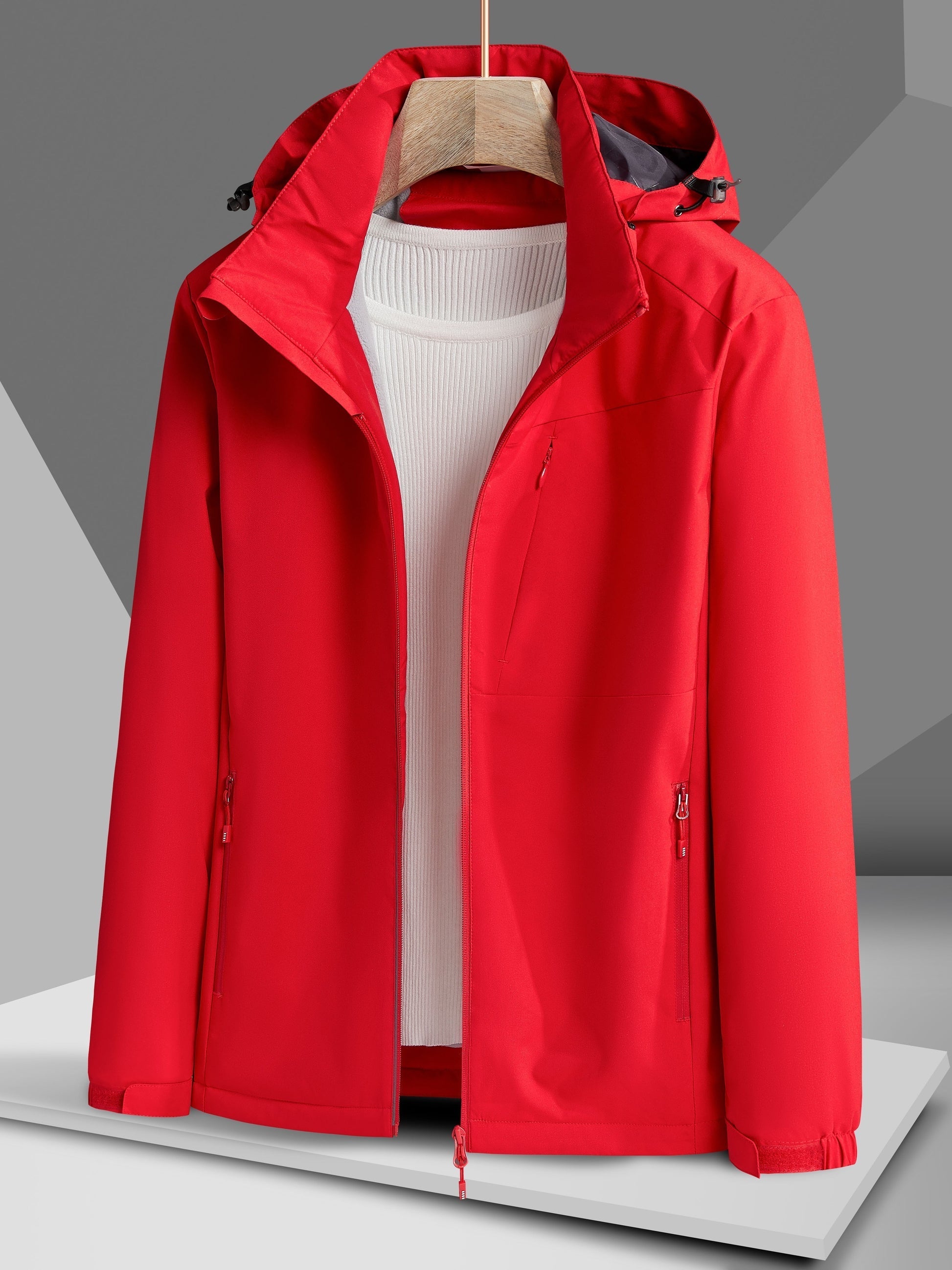 GR Waterproof Fleece Winter Jacket with Hood for Women | Perfect for Outdoor Activities
