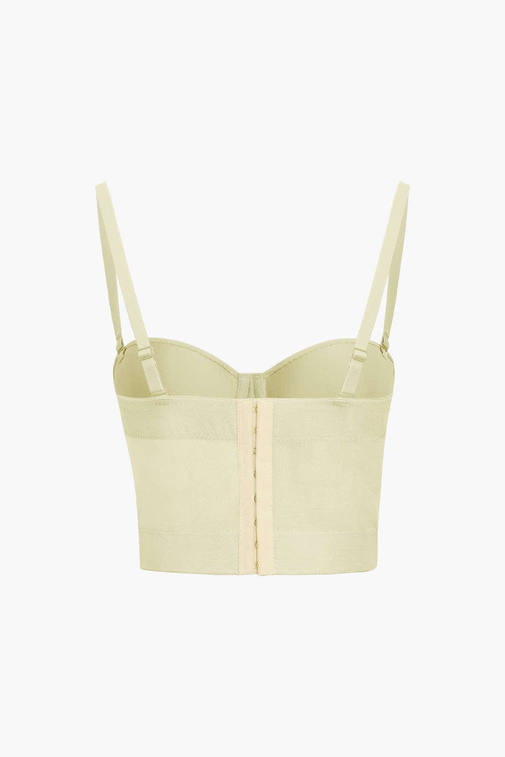 GR | Figure-hugging bustier top with underwire cups and transparent mesh structure