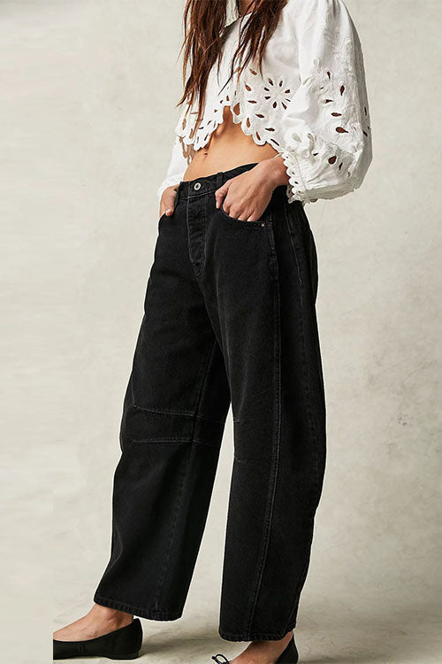 GR | Rosiedress Mid Rise Barrel Leg Jeans