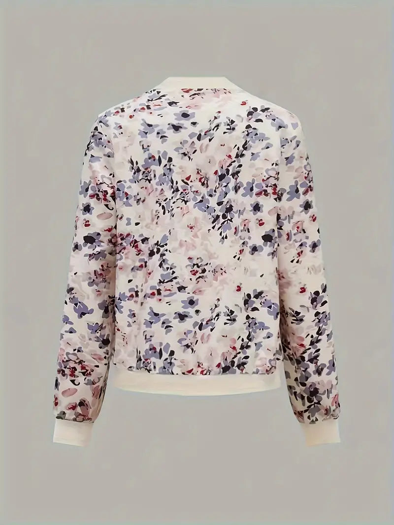 GR | Bomber jacket with floral pattern