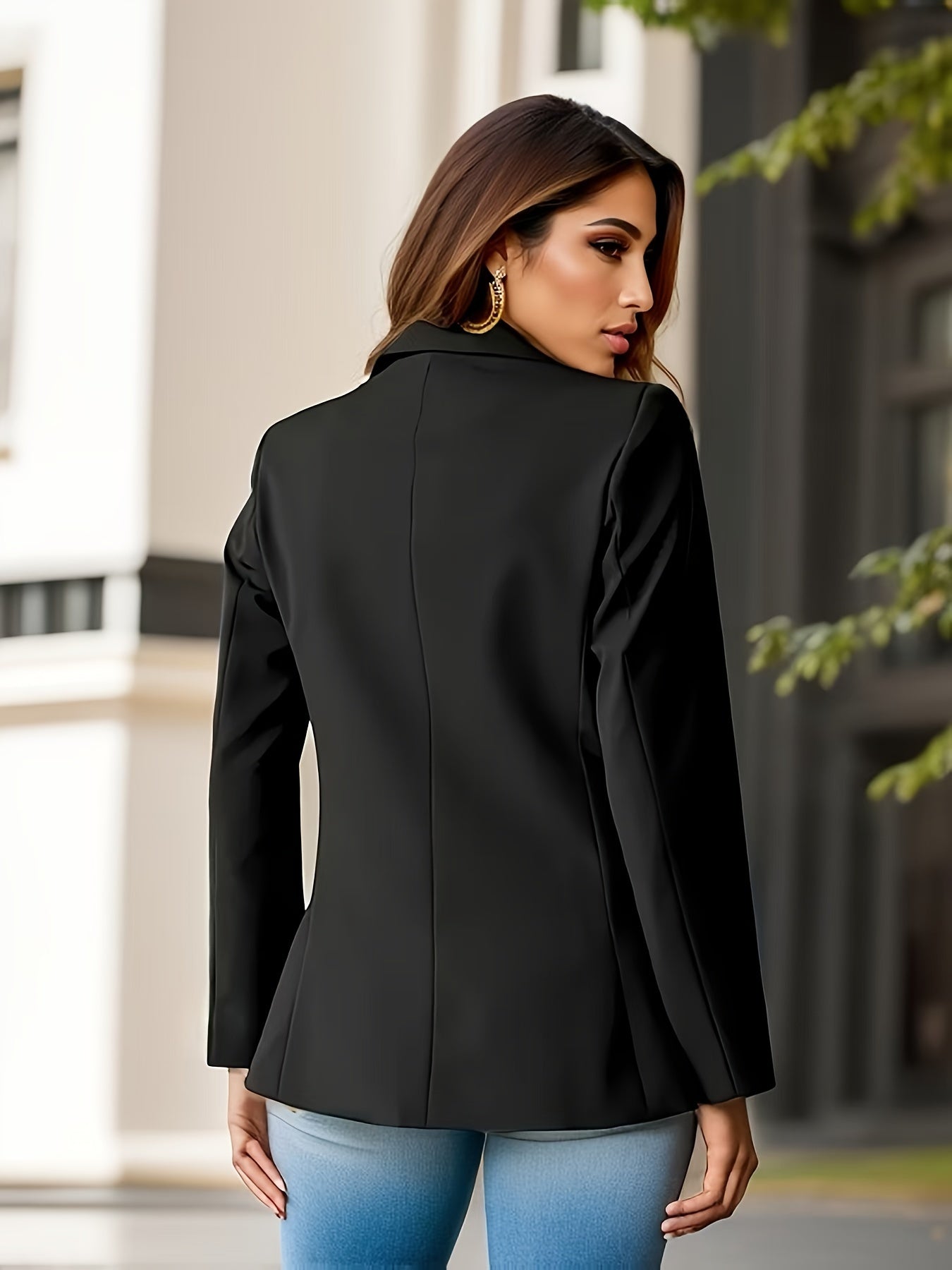 GR | Stylish Autumn Classic Business Blazers with Side Pockets for Women 