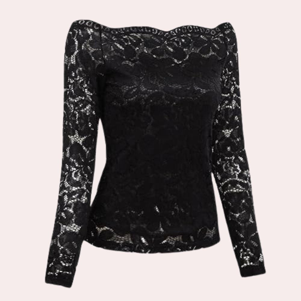 GR | Women's Stylish Off-Shoulder Lace Top | Women's Stylish Off-Shoulder Lace Shirt