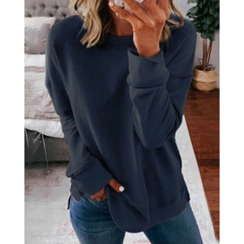 GR | Lässiger Plus Size Pullover Für Frauen