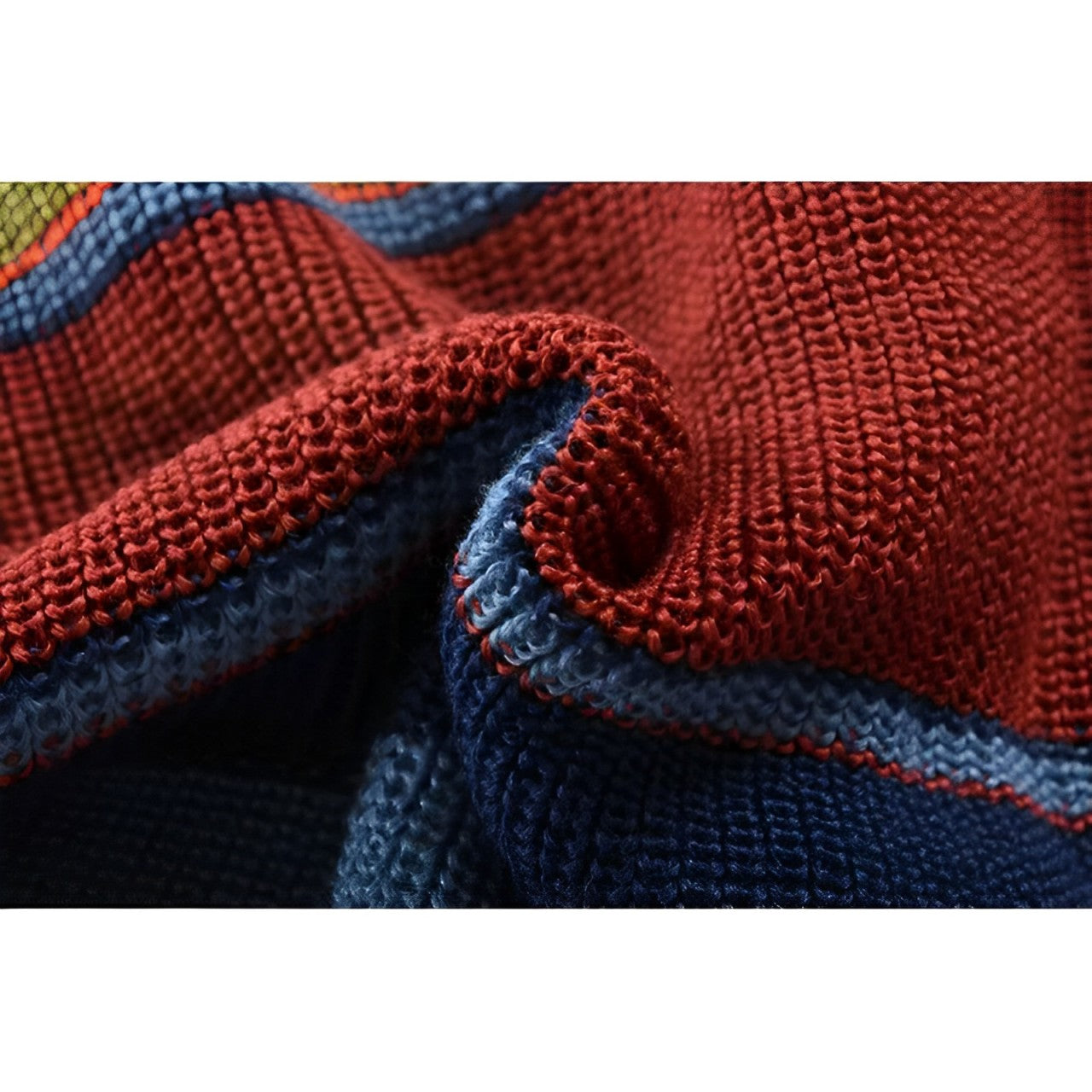 GR | Rollkragenpullover im Farbblockdesign
